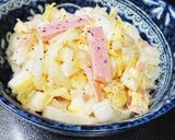 白菜とハムのさっぱりマヨサラダ作り方4写真