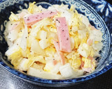 白菜とハムのさっぱりマヨサラダ作り方4写真