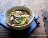 麺つゆで簡単！豚肉なめこそば作り方4写真