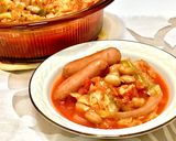 福豆入り♪キャベツとお豆のトマト煮込み作り方7写真