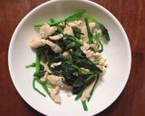 鶏肉とほうれん草の炒め物(*ˊᵕˋ*)作り方6写真