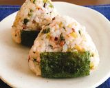 セロリの葉と鰹節の甘辛混ぜ込みおにぎり作り方4写真