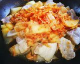 ★簡単無水料理★豚キムチ大根煮★作り方2写真