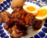 鶏手羽元と煮卵のウスターソース煮作り方6写真