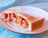 エビフライとコールスローのサンドイッチ作り方6写真