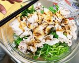 水菜と豚肉の柚子胡椒サラダ作り方4写真