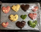 HMで作る！ハートの4色スコーン作り方7写真
