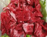 レンチン☆簡単ねぎ牛作り方1写真
