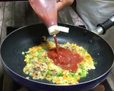 サバ缶ミートスパゲティ&厚切りポテト♡作り方5写真