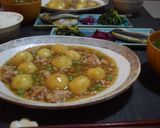 ストウブでじゃが芋の煮っ転がし（そぼろ煮作り方4写真