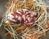 包丁を使わない牛肉と舞茸の金平炒め作り方20写真