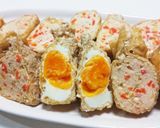 鶏ひき肉と豆腐のヘルシー巾着煮♪作り方10写真