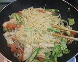 グリル春野菜としらすのパスタ作り方5写真