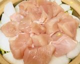 煮込みラー麺鍋●鶏肉と白菜＆大根の野菜鍋作り方3写真