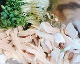 ブロッコリースプラウトと鶏むねの棒々鶏風作り方2写真