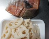 鮭とれんこんのコクうま！香味味噌炒め作り方1写真
