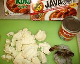 *大人味*エビとカリフラワーのカレー作り方1写真