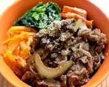お野菜も摂れる♪ビピンパ風焼肉丼作り方6写真