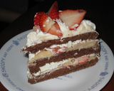 ’08誕生日★イチゴ＆カスタードケーキ作り方18写真