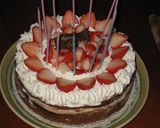 ’08誕生日★イチゴ＆カスタードケーキ作り方17写真
