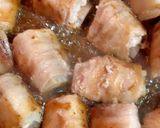 簡単美味しい油不使用の甘酢レンコン肉巻き作り方4写真