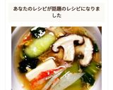 とろ~り温かチンゲン菜と豆腐生姜スープ作り方10写真