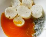 離乳食中期～レンジで＊麩としらすの卵とじ作り方2写真