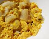 離乳食中期～レンジで＊麩としらすの卵とじ作り方4写真