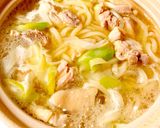 鶏ネギ塩うどん作り方4写真