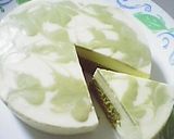 手土産に♪抹茶マーブルレアチーズケーキ作り方12写真