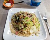 春キャベツと小エビのパスタ作り方6写真