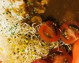 レトルトカレー☆スプラウトのサラダ横盛り作り方2写真