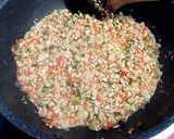 南蛮味の野菜もりもり鶏そぼろを丼で☆作り方3写真