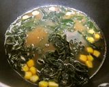サッポロ一番残りスープで☆わかめスープ作り方2写真