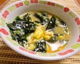 サッポロ一番残りスープで☆わかめスープ作り方4写真