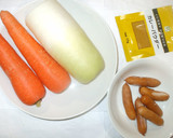 大根人参のカレー蒸し煮♪簡単洋風煮物作り方1写真