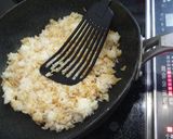 とろ〰️り香ばしヘルシーコンポタ焼飯納豆作り方5写真
