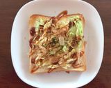 簡単！お好み焼き風トースト(*ˊᵕˋ*)作り方6写真