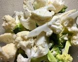 レンジ★マヨ味噌ブロッコリーカリフラワー作り方3写真