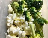 レンジ★マヨ味噌ブロッコリーカリフラワー作り方4写真
