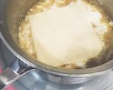 ラーメンの残り汁で、チーズ乗せ温やっこ♪作り方4写真