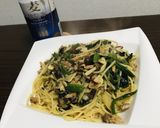 包丁を使わない鰯の缶詰の和風パスタ作り方19写真
