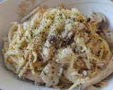 キノコのクリームパスタ作り方4写真