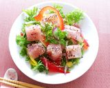 びん長マグロのサラダ丼作り方5写真
