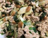 納豆とひき肉野菜のそぼろかけご飯作り方8写真