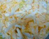 白菜としいたけのお好み焼き作り方1写真