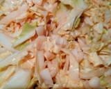 白菜としいたけのお好み焼き作り方2写真