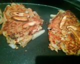 白菜としいたけのお好み焼き作り方5写真