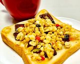 朝食に♪ココナッツフルグラチョコトースト作り方2写真