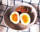 焼きそばソースの粉だけで かんたん煮卵作り方4写真